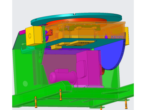 HB type two-axis positioner 3D Model