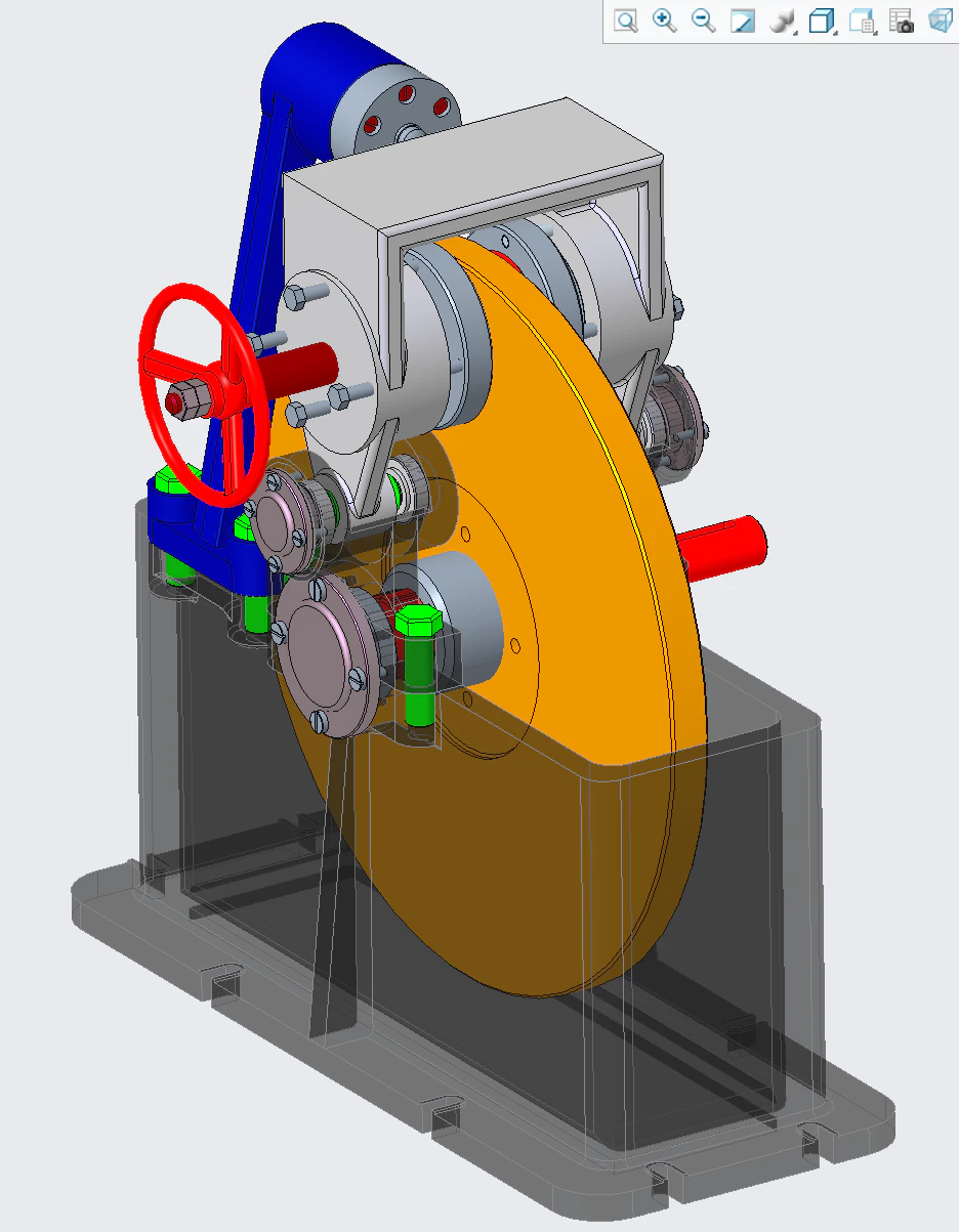 Friction testing machine PROE 3D Model .c4d .max .obj .3ds .fbx .stl .blend 