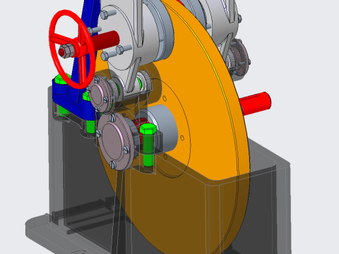 Friction testing machine PROE Modello 3D