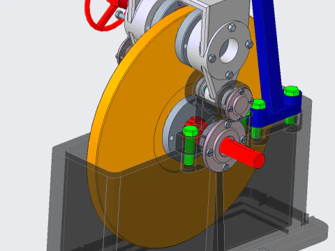 Friction testing machine PROE 3D Model