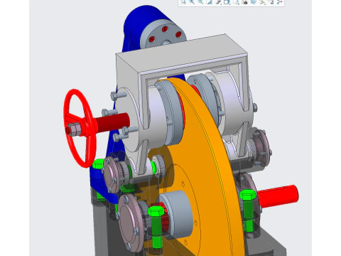 Friction testing machine PROE 3D Model