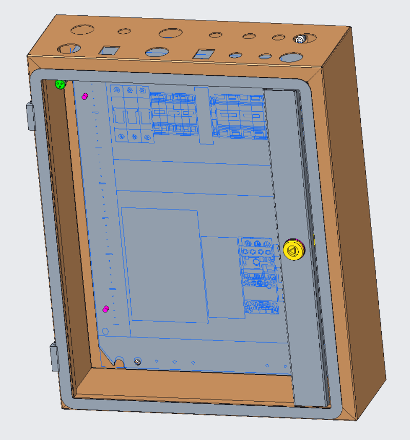 IP66 chassis 3D 模型 .c4d .max .obj .3ds .fbx .stl .blend