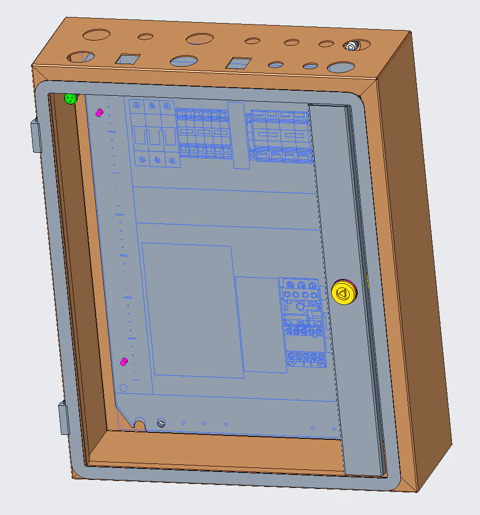 IP66 chassis 3D Model .c4d .max .obj .3ds .fbx .stl .blend 