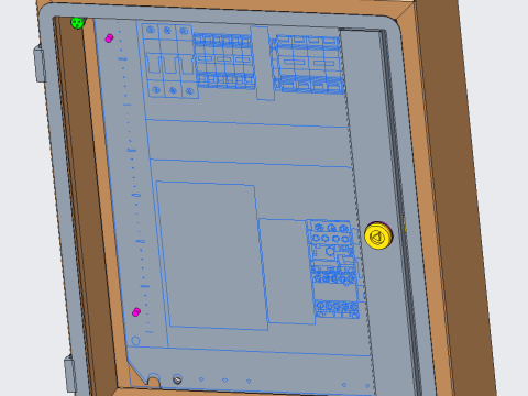 IP66 chassis Modèle 3D