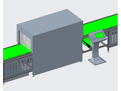 Pesticide removal and disinfection production line 3D Model