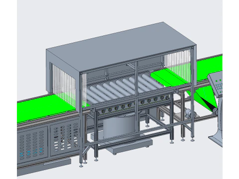 Pesticide removal and disinfection production line 3D Model