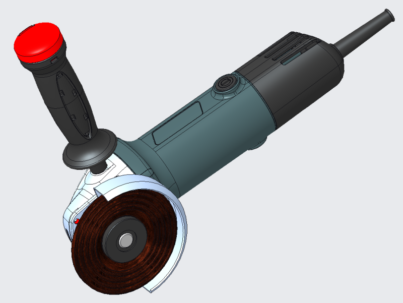 Angle grinder model ProE 3D Model .c4d .max .obj .3ds .fbx .stl .blend