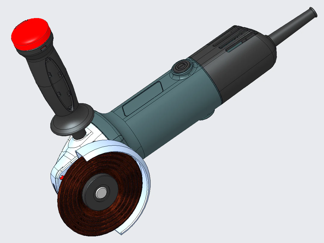 Angle grinder model ProE 3D Model .c4d .max .obj .3ds .fbx .stl .blend