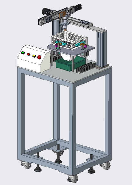 Automatic grinding machine 3D Модель .c4d .max .obj .3ds .fbx .stl .blend