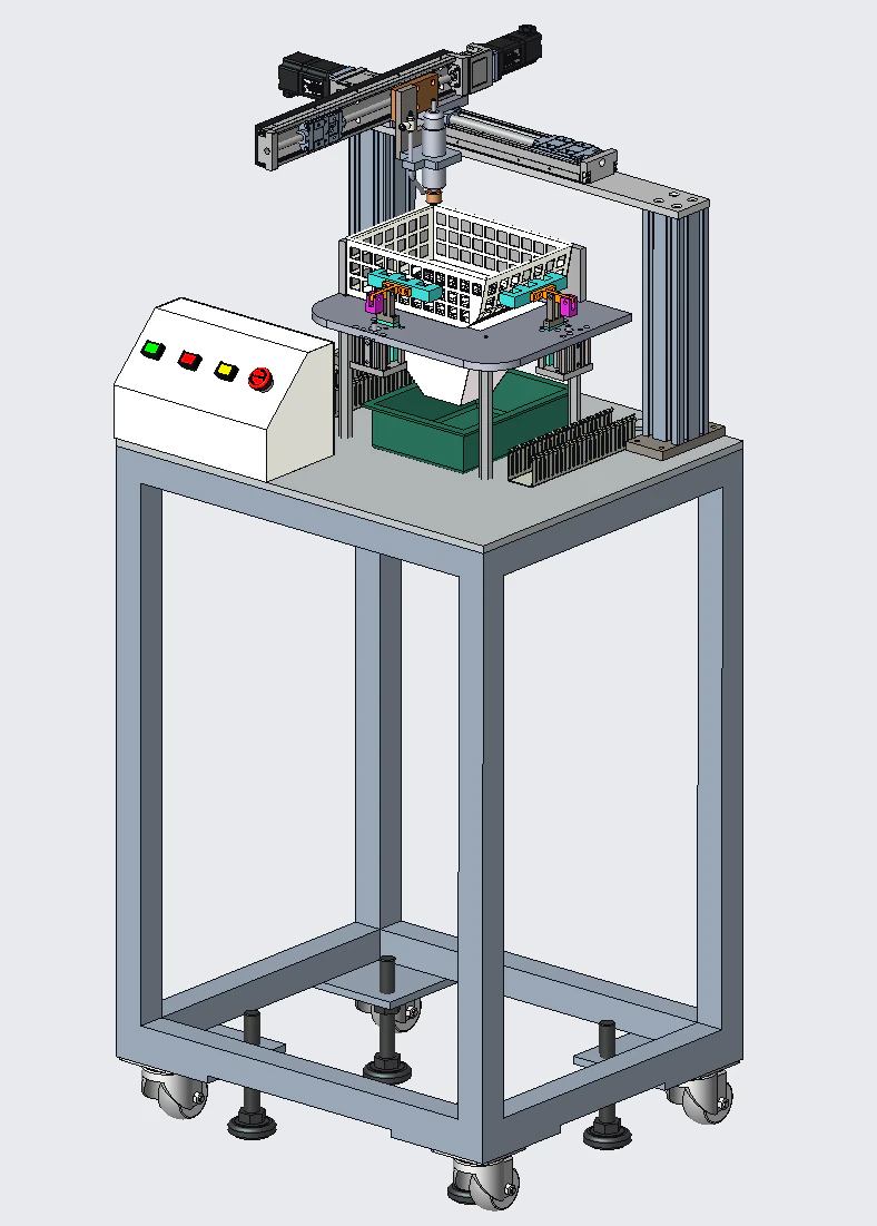 Automatic grinding machine 3D Model .c4d .max .obj .3ds .fbx .stl .blend 