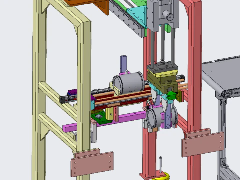 M&aacute;quina de montagem de rolamentos Modelo 3D