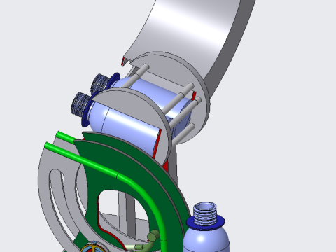 Beverage Bottle Conveyor PROE 3D Model