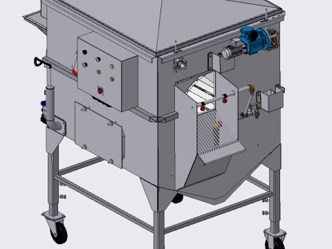 Drum washing machine PROE design 3D Modell
