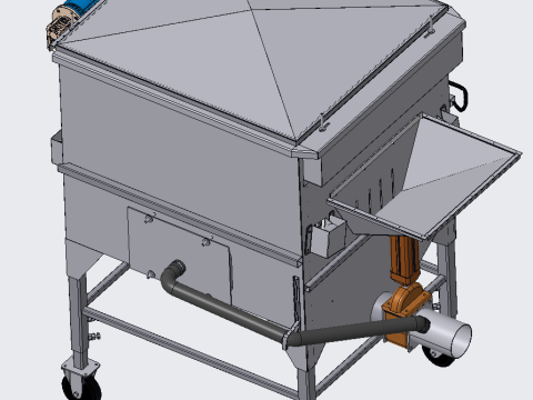 Drum washing machine PROE design 3D Modell