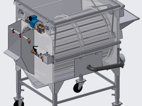 Drum washing machine PROE design 3D Modell