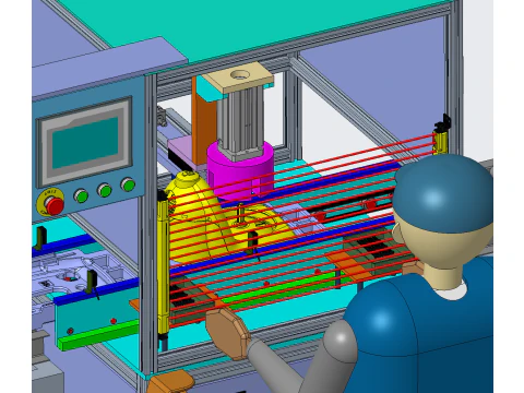 Handheld automatische schroefslotmachine PROE 3D Model