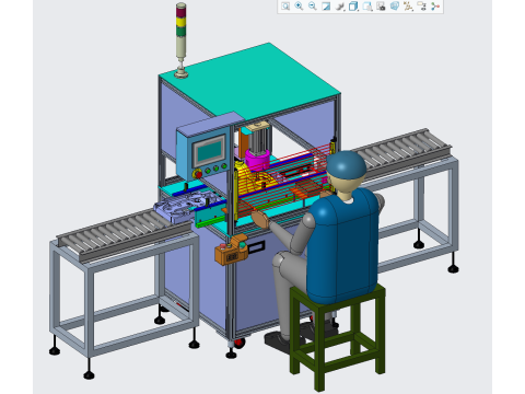 Handheld Automatic Screw Lock Machine PROE 3D 模型