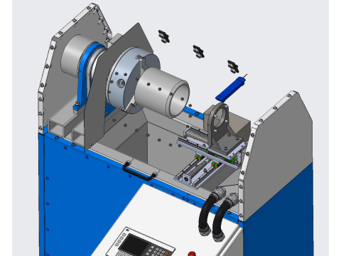 Pipe beveling machine PROE 3D Modell