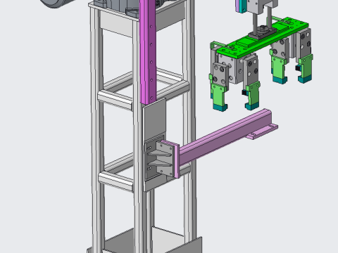 Rotary grasping mechanism 3D Model