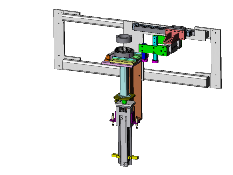 Stator assembling and inserting mechanism 3D 模型