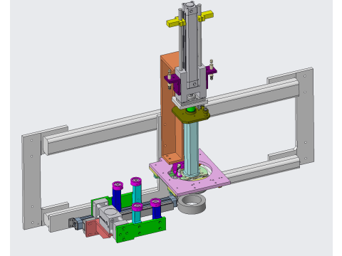 Stator assembling and inserting mechanism Model 3D