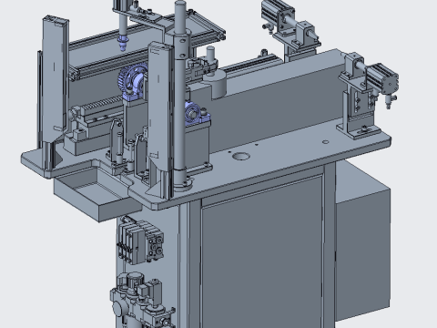 Transfer and tilt mechanism inspection machine CREO 3 3D Model