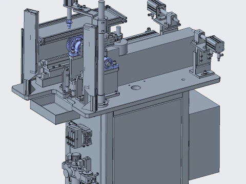 Transfer ve yatırma mekanizması inceleme makinesi CREO 3 3D Model