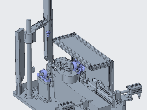 Transfer and tilt mechanism inspection machine CREO 3 3D Модель