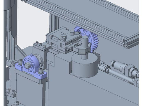 Transfer and tilt mechanism inspection machine CREO 3 3D Модель