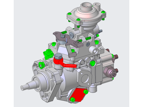Type VE Distribution Pump-Diesel Pump PROE 3D 模型