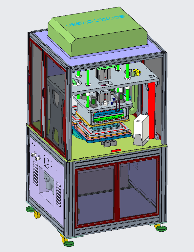 Hard-to-hard vacuum laminating machine Modelo 3D .c4d .max .obj .3ds .fbx .stl .blend 