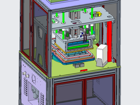 Hard-to-hard vacuum laminating machine 3D 模型