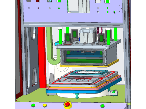 Hard-to-hard vacuum laminating machine Modelo 3D