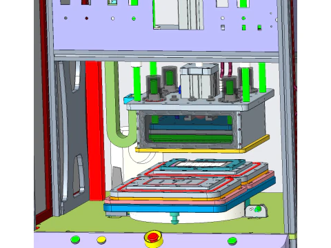 Hard-to-hard vacuum laminating machine 3D Model