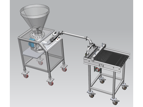 Horizontal blender for oatmeal processing UG 3Dモデル