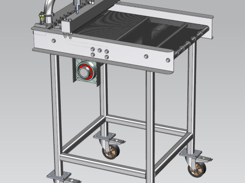 Horizontal blender for oatmeal processing UG 3Dモデル