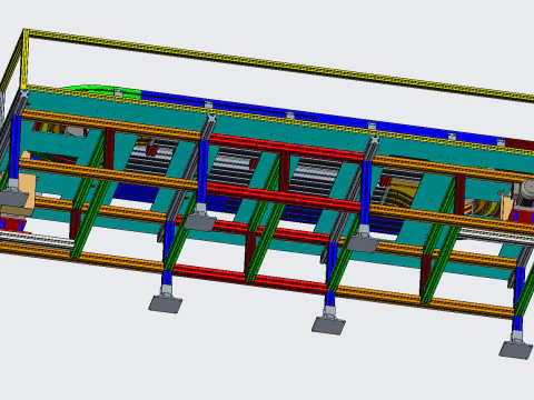 U-shaped buffer table model 3D Model