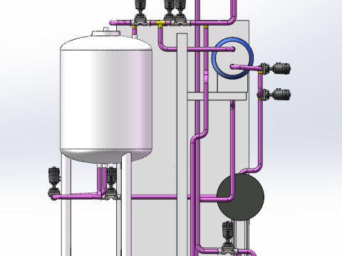 CIP cleaning tank sw20 editable 3D Модель