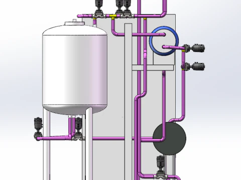 CIP cleaning tank sw20 editable 3D Model