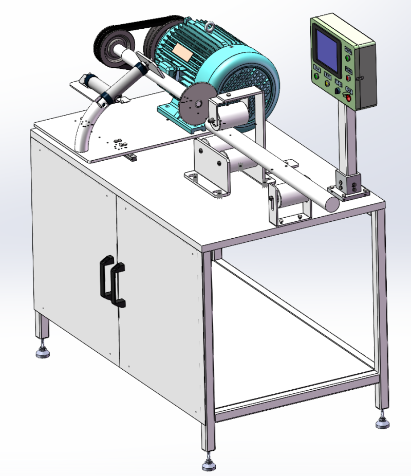 Bar cutting machine sw16 editable 3D Model .c4d .max .obj .3ds .fbx .stl .blend