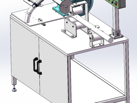 Bar cutting machine sw16 editable 3D Model