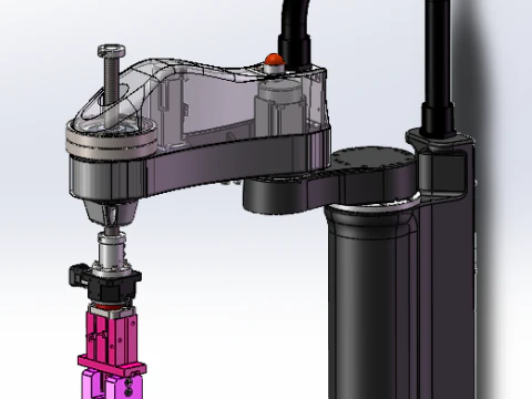 Scara 그리퍼 로봇 sw20은 편집 가능합니다. 3D 모델