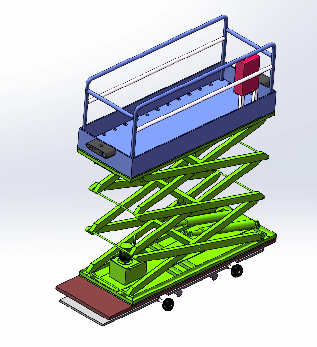 Self-propelled orchard operating platform sw23 is editable 3D Model .c4d .max .obj .3ds .fbx .stl .blend