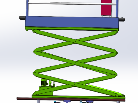 Self-propelled orchard operating platform sw23 is editable Model 3D