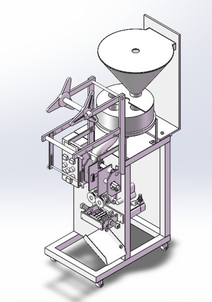 White sugar packaging machine sw23 3Dモデル .c4d .max .obj .3ds .fbx .stl .blend