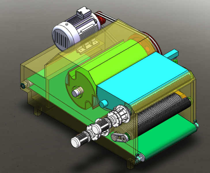 Drum chipper shredder sw20 editable 3D Модель .c4d .max .obj .3ds .fbx .stl .blend