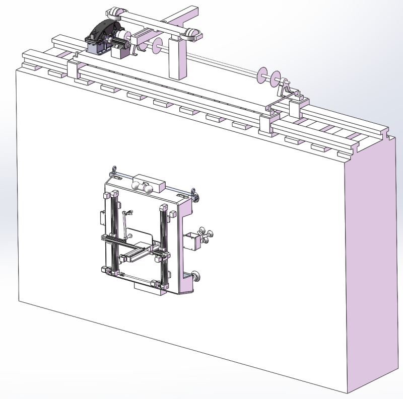 Intelligent spraying robot sw18 for high-rise building exterior wall is editable 3D Modell .c4d .max .obj .3ds .fbx .stl .blend