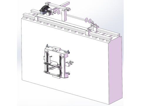 Intelligent spraying robot sw18 for high-rise building exterior wall is editable 3D Model
