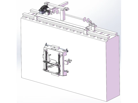 Il robot di spruzzatura intelligente sw18 per la parete esterna di un grattacielo &egrave; modificabile Modello 3D