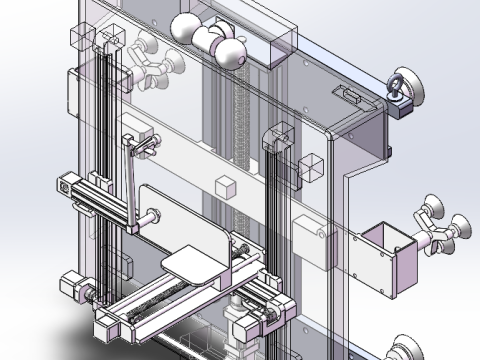 Intelligent spraying robot sw18 for high-rise building exterior wall is editable 3D Modell